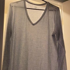 Sweater white with blue dots